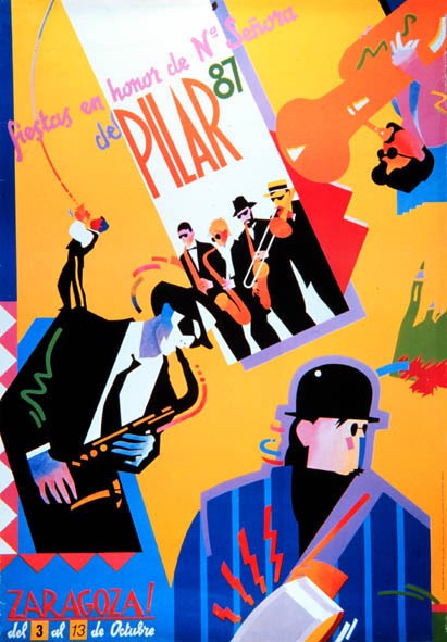 Fiesta patronales en honor de Nuestra Señora del Pilar 1987 Zaragoza